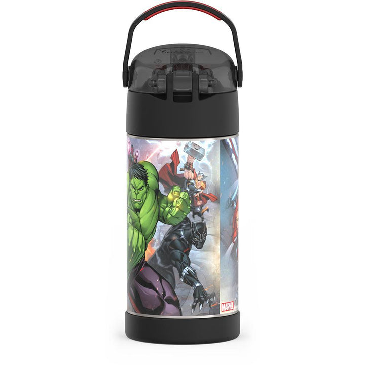 Thermos® 12oz FUNtainer® water bottle in Default Title — back view showing handle and base