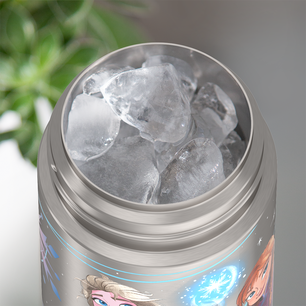 Thermos® 12oz FUNtainer® product in Default Title — shown filled with ice, demonstrating insulation