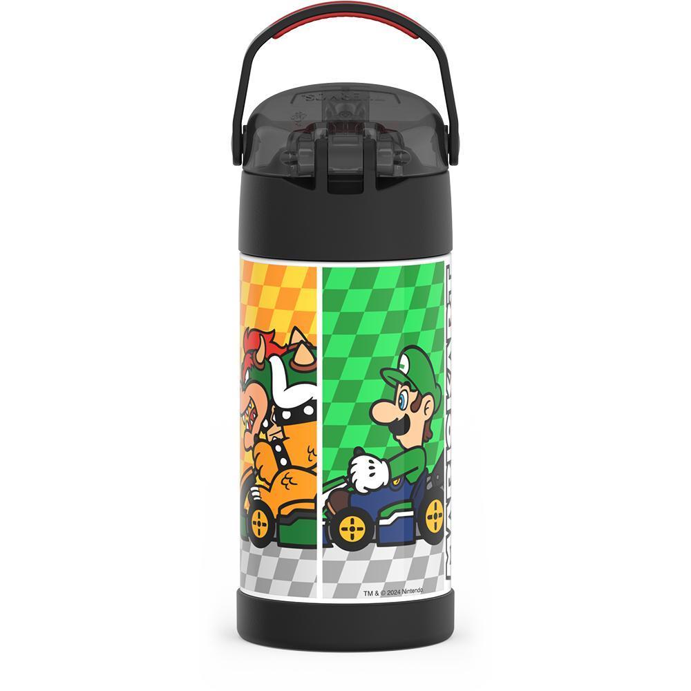 Thermos® 12oz FUNtainer® water bottle in Default Title — back view showing handle and base