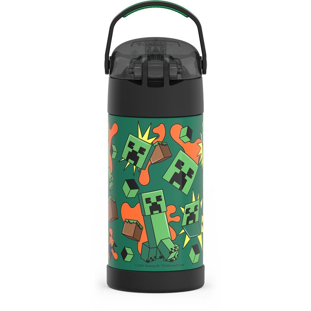Thermos® 12oz FUNtainer® water bottle in Default Title — back view showing handle and base