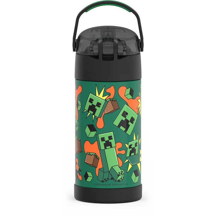 Thermos® 12oz FUNtainer® water bottle in Default Title — back view showing handle and base