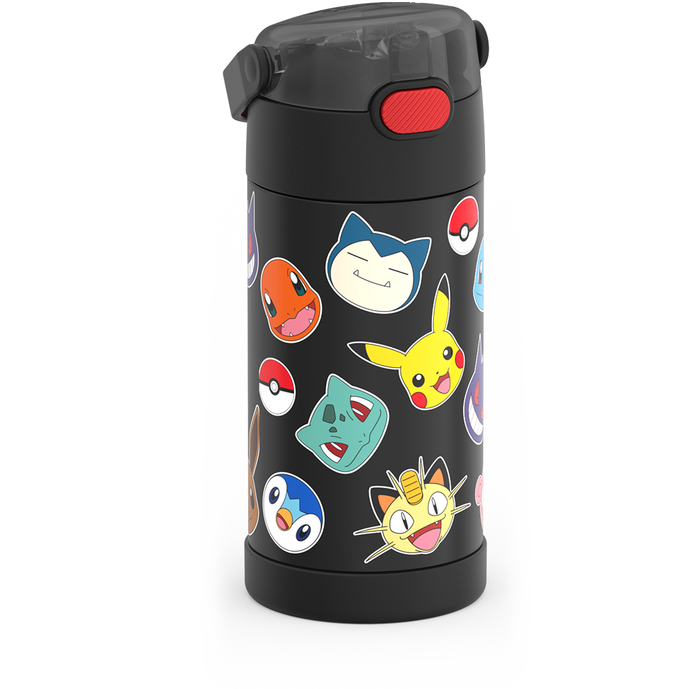 Pokémon Bundle - Novelty Lunch Box, 12oz FUNtainer® Water Bottle, 10oz FUNtainer® Food Jar &amp; Hard Ice