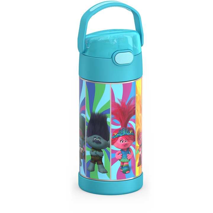 Thermos® 12oz FUNtainer® water bottle in Default Title — angled view showing full profile