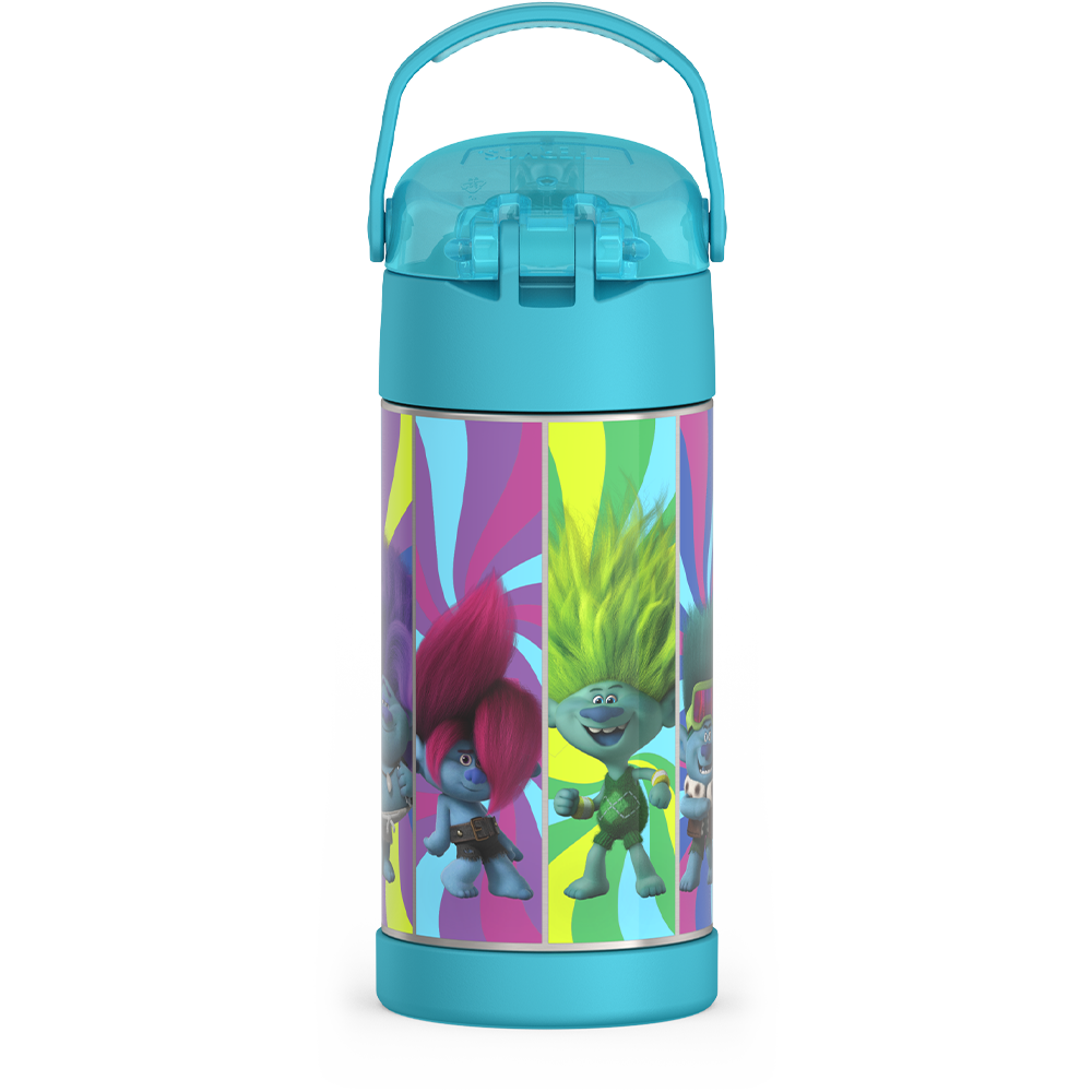 Thermos® 12oz FUNtainer® water bottle in Default Title — back view showing handle and base