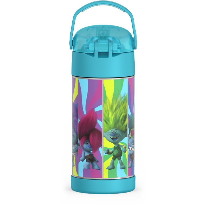 Thermos® 12oz FUNtainer® water bottle in Default Title — back view showing handle and base