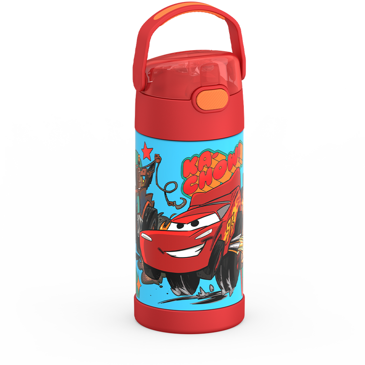Thermos® 12oz FUNtainer® water bottle in Default Title — angled view showing full profile