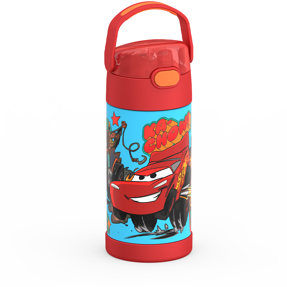 Thermos® 12oz FUNtainer® water bottle in Default Title — angled view showing full profile