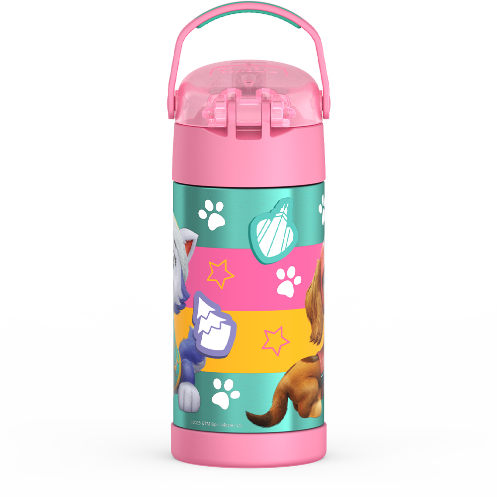 Thermos® 12oz FUNtainer® water bottle in Default Title — back view showing handle and base
