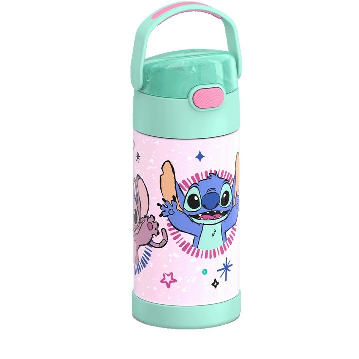 Thermos® 12oz FUNtainer® water bottle in Default Title — angled view showing full profile