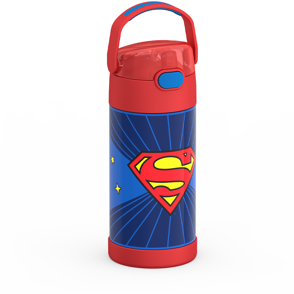 Thermos® 12oz FUNtainer® water bottle in Default Title — angled view showing full profile