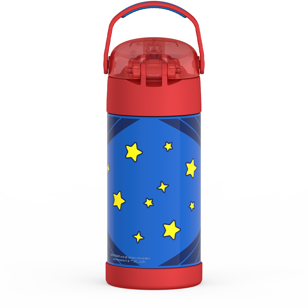 Thermos® 12oz FUNtainer® water bottle in Default Title — back view showing handle and base