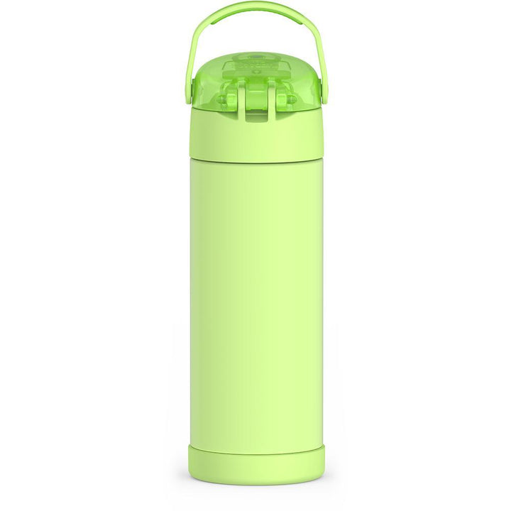 Thermos® 16oz FUNtainer® water bottle in Lightning Bolt Girl — back view showing handle and base