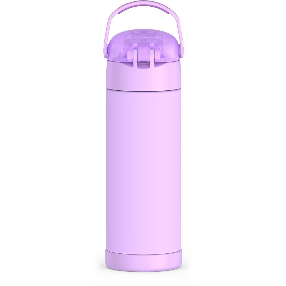 Thermos® 16oz FUNtainer® water bottle in Lightning Bolt Girl — back view showing handle and base