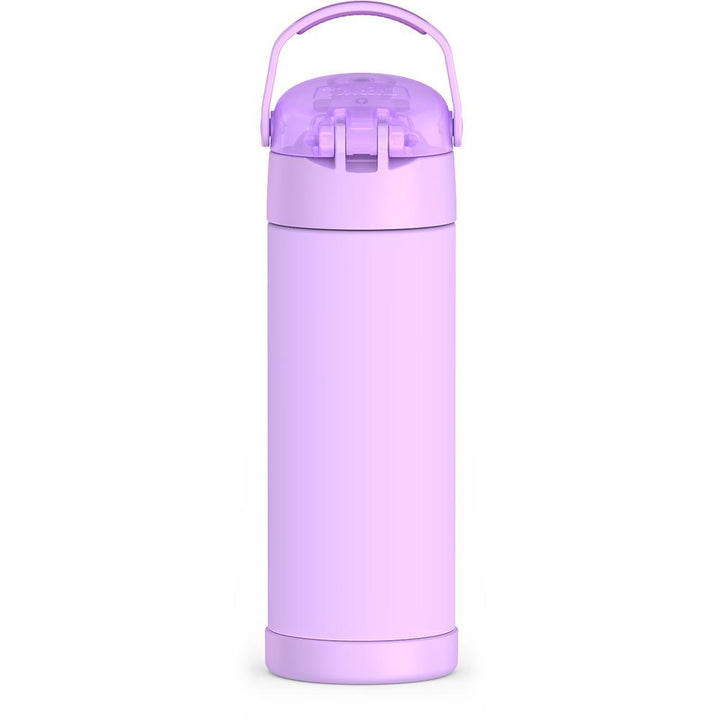 Thermos® 16oz FUNtainer® water bottle in Lightning Bolt Girl — back view showing handle and base