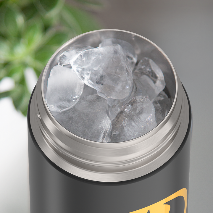 Thermos® 16oz FUNtainer® water bottle in Default Title — shown filled with ice, demonstrating insulation