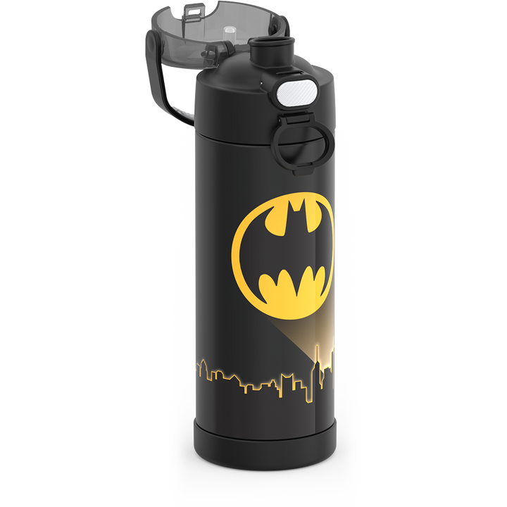 Thermos® 16oz FUNtainer® water bottle in Default Title — close-up of push-button spout lid
