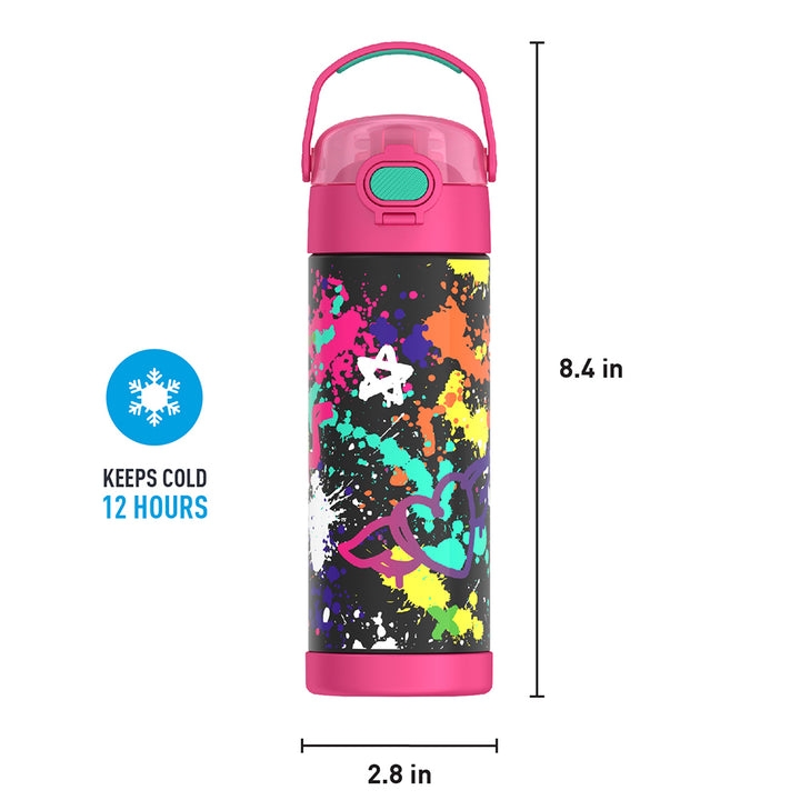 Thermos® 16oz FUNtainer® water bottle in Lightning Bolt Girl