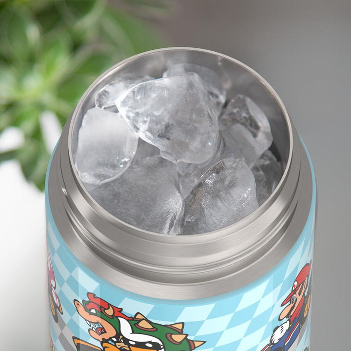 Thermos® 16oz FUNtainer® water bottle in Default Title — shown filled with ice, demonstrating insulation