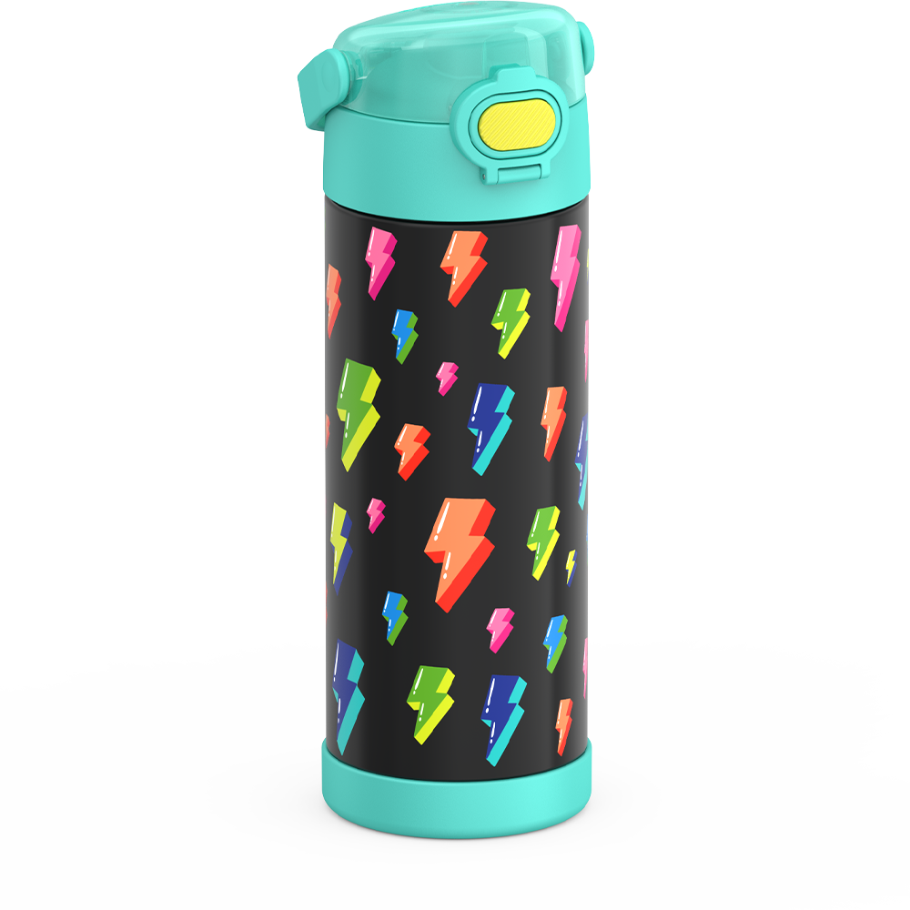 Thermos® 16oz FUNtainer® water bottle in Lightning Bolt Girl