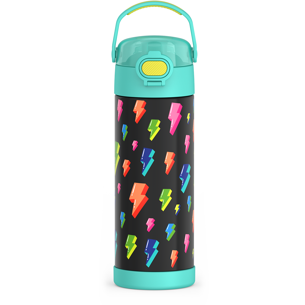 Thermos® 16oz FUNtainer® water bottle in Lightning Bolt Girl