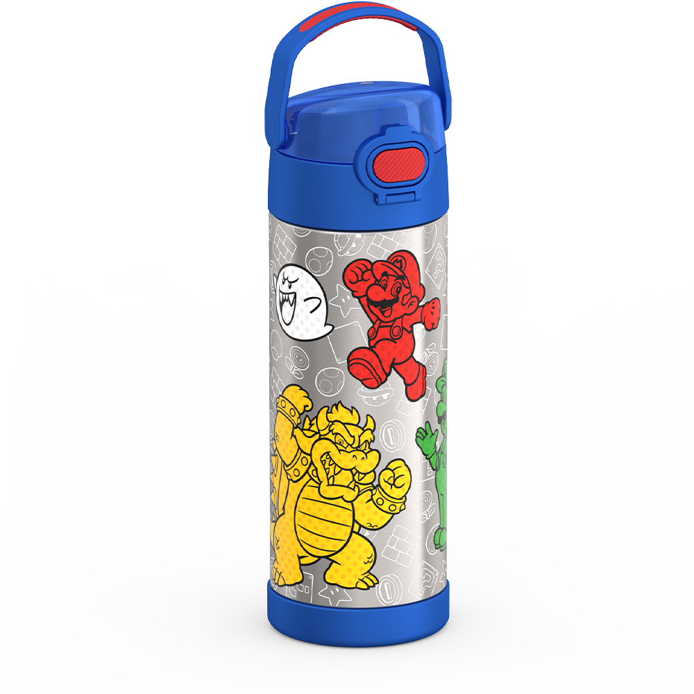 Thermos® 16oz FUNtainer® water bottle in Default Title — angled view showing full profile