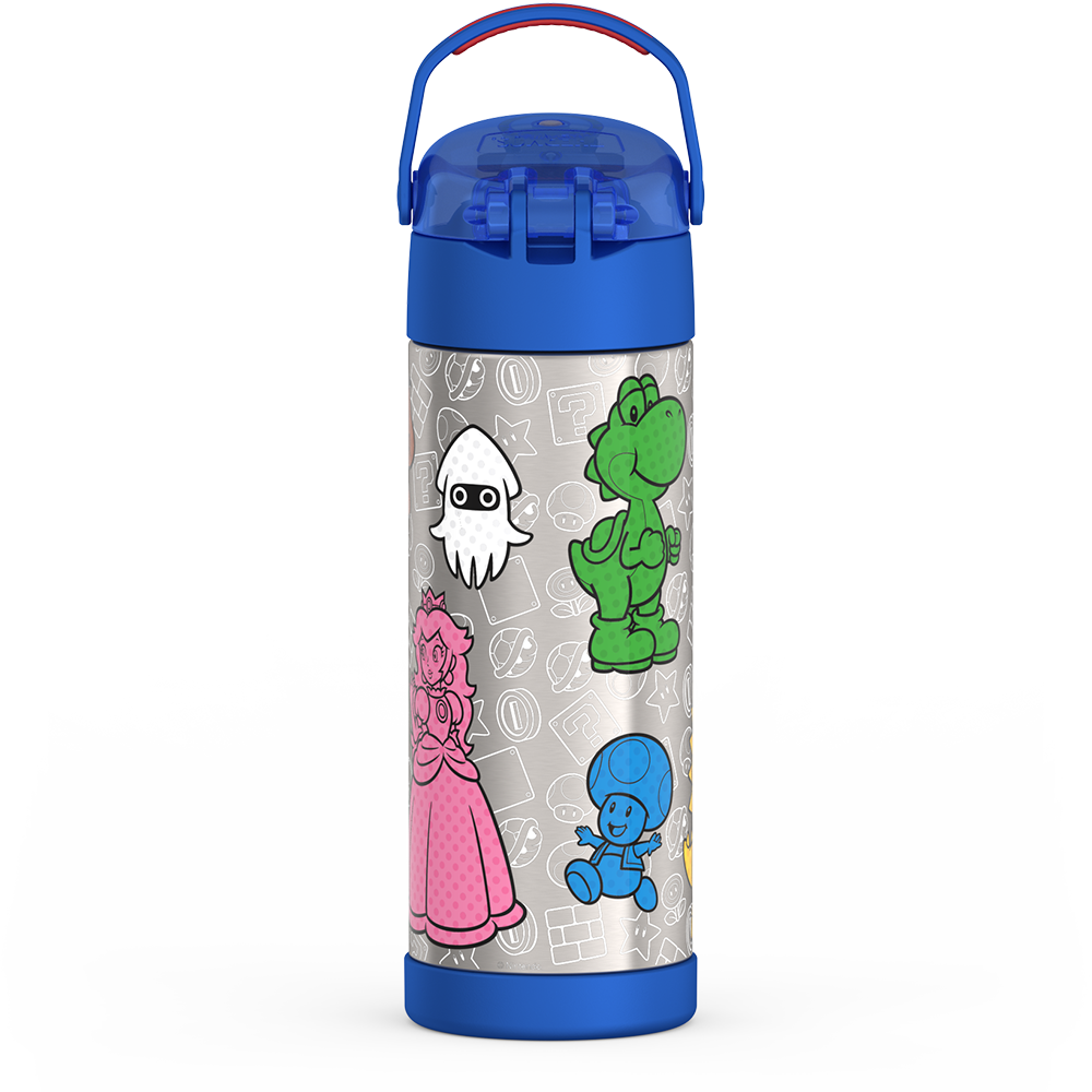 Thermos® 16oz FUNtainer® water bottle in Default Title — back view showing handle and base