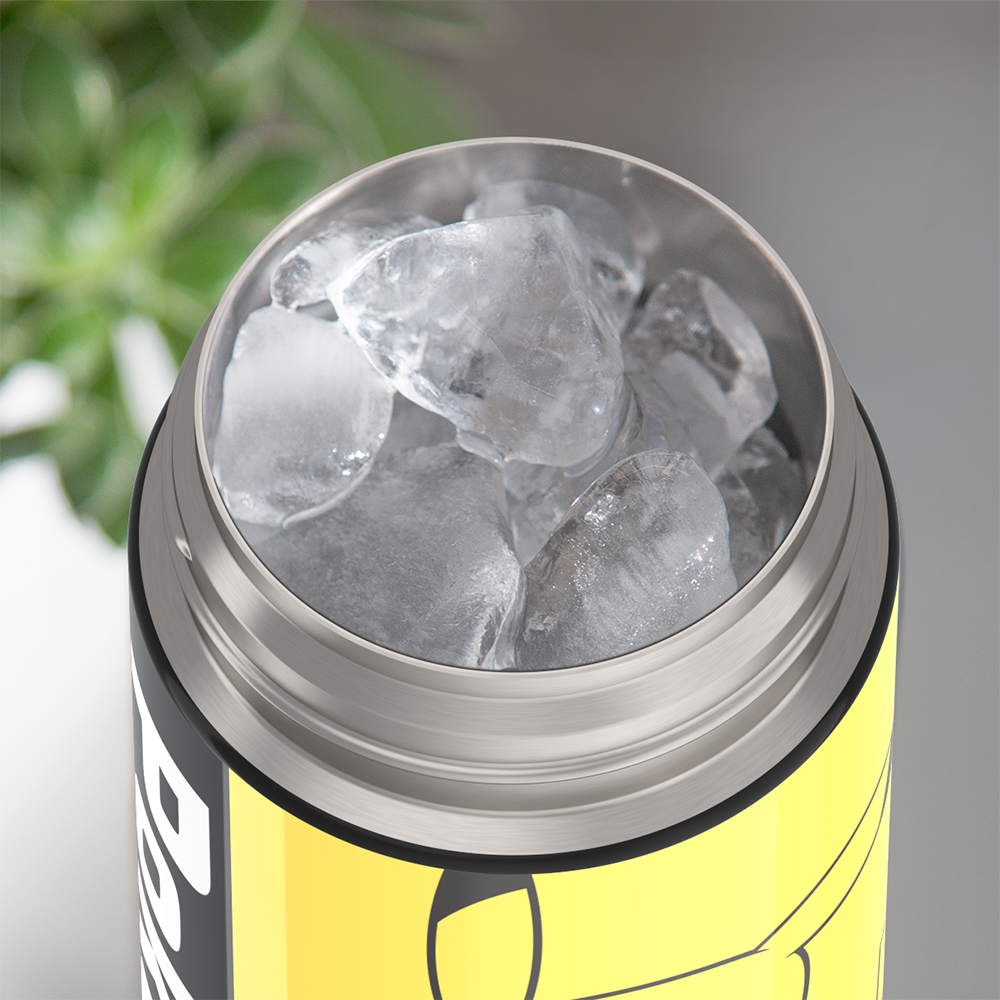 Thermos® 16oz FUNtainer® water bottle in Default Title — shown filled with ice, demonstrating insulation