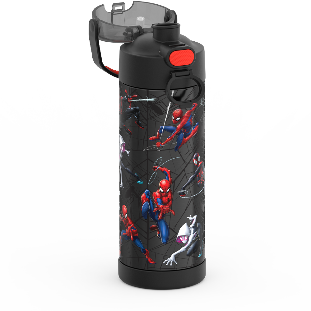 Thermos® 16oz FUNtainer® water bottle in Default Title — close-up of push-button spout lid