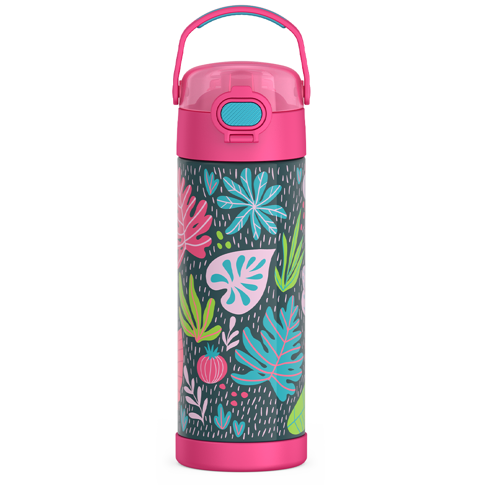 16oz FUNtainer® Water Bottle Patterns with Locking Lid