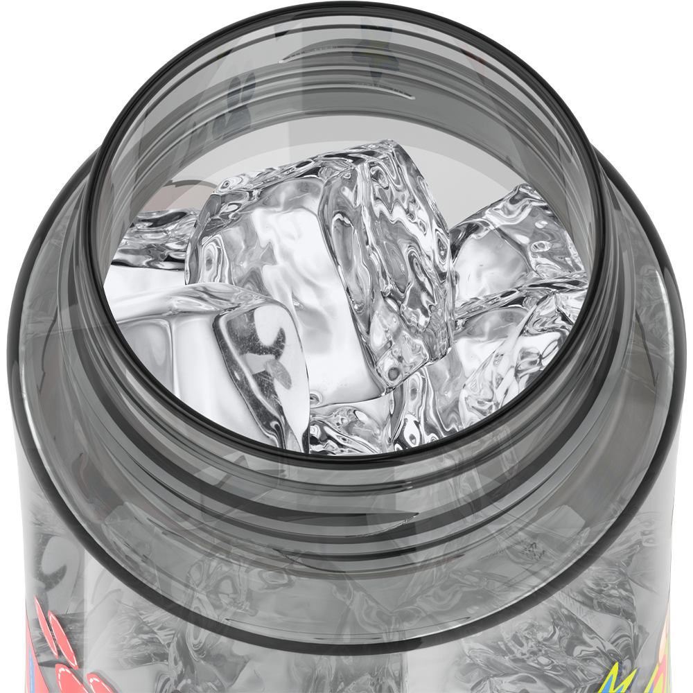 Thermos® 16oz Thermos® water bottle in Default Title — shown filled with ice, demonstrating insulation