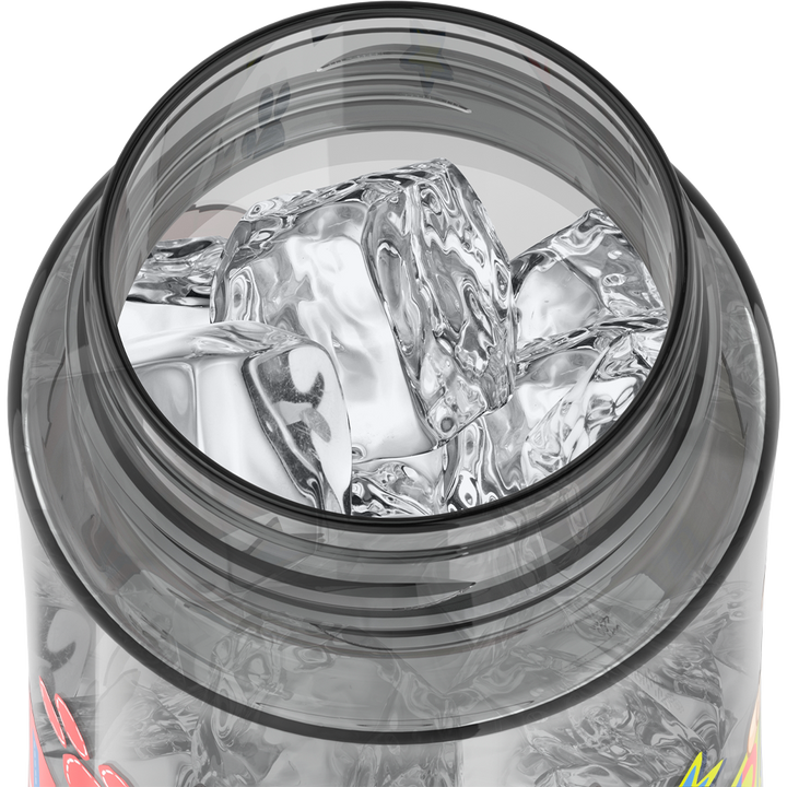 Thermos® 16oz Thermos® water bottle in Default Title — shown filled with ice, demonstrating insulation