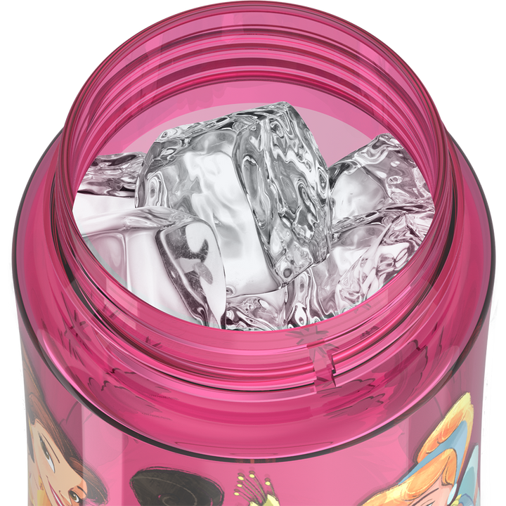 Thermos® 16oz Thermos® water bottle in Default Title — shown filled with ice, demonstrating insulation