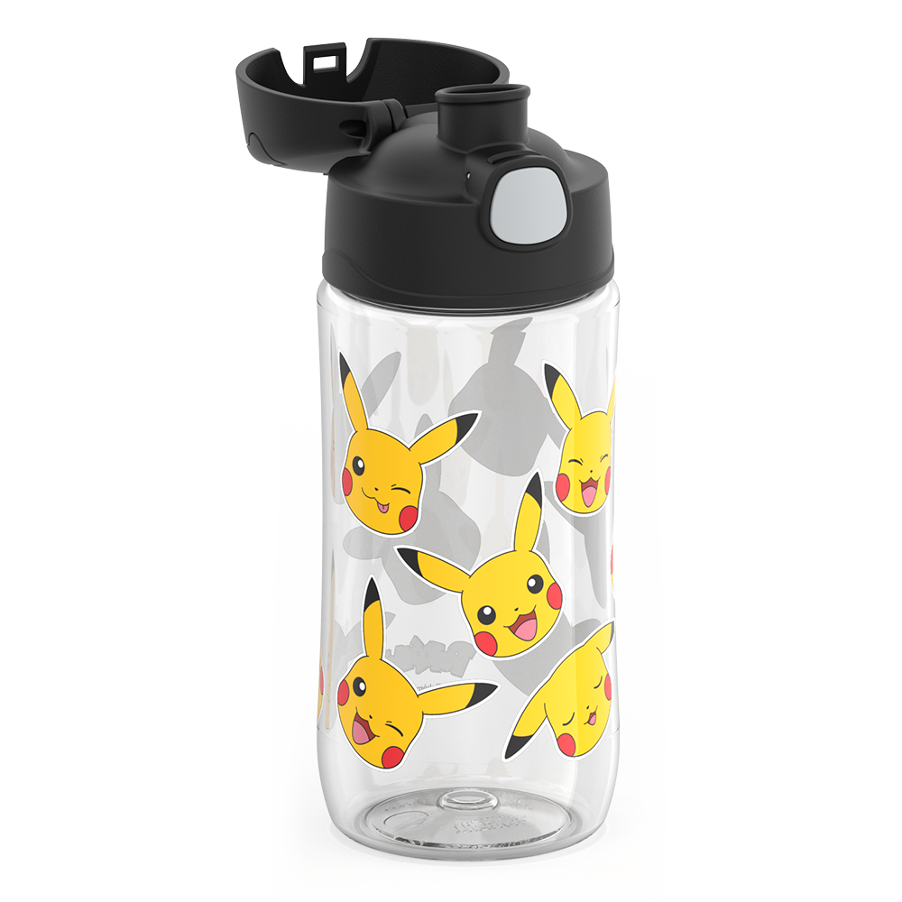 Thermos® 16oz Thermos® water bottle in Default Title — close-up of push-button spout lid