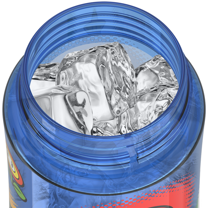 Thermos® 16oz Thermos® water bottle in Default Title — shown filled with ice, demonstrating insulation