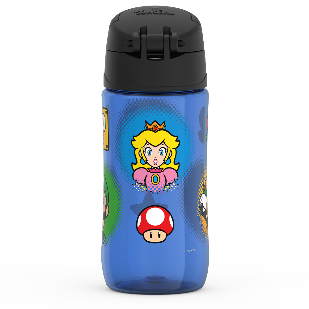 Thermos® 16oz Thermos® water bottle in Default Title — back view showing handle and base