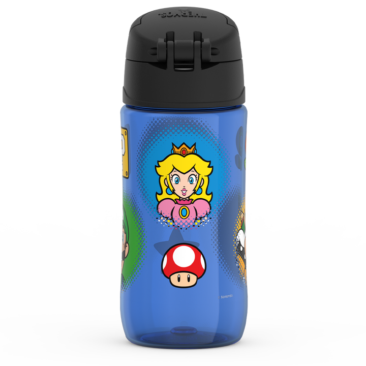 Thermos® 16oz Thermos® water bottle in Default Title — back view showing handle and base