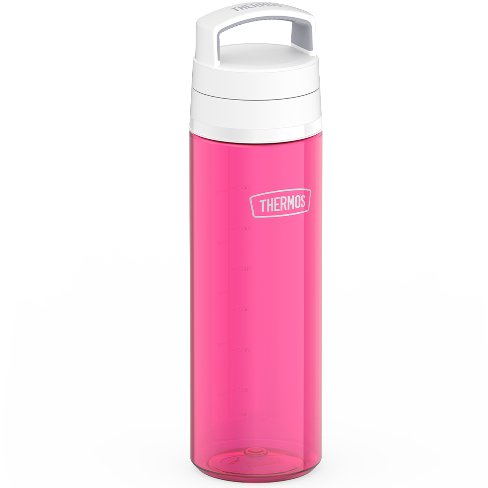 Thermos® Icon™ water bottle in Ultra Pink — angled view showing full profile