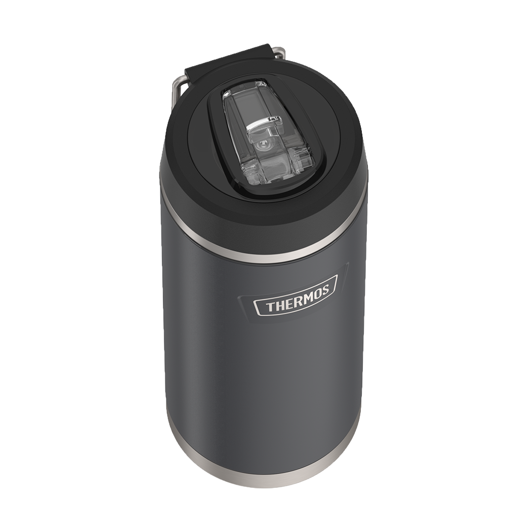 Thermos® 32oz Icon™ water bottle in Sunset Pink — close-up of lid mechanism