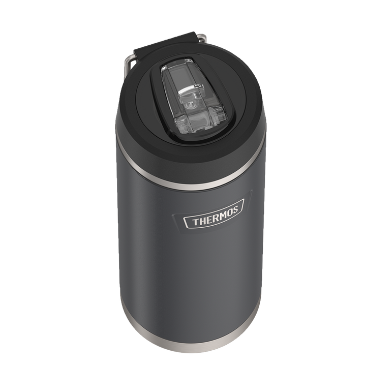 Thermos® 32oz Icon™ water bottle in Sunset Pink — close-up of lid mechanism