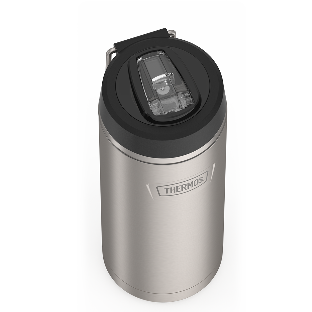 Thermos® 32oz Icon™ water bottle in Sunset Pink — close-up of lid mechanism