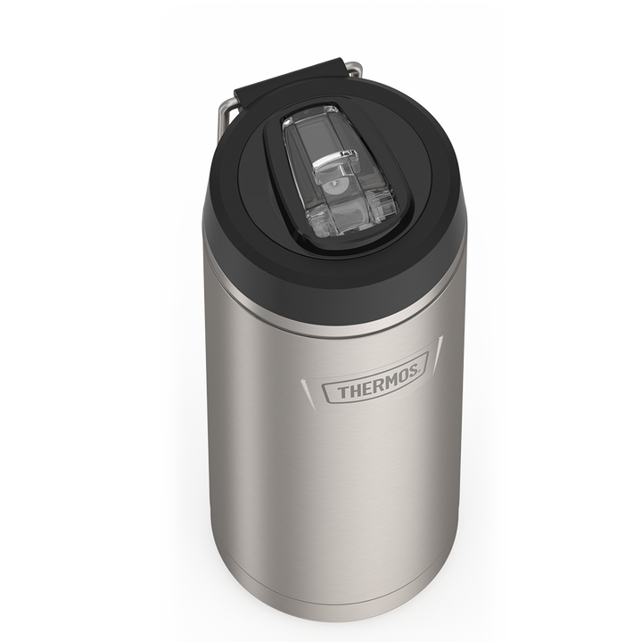 Thermos® 32oz Icon™ water bottle in Sunset Pink — close-up of lid mechanism