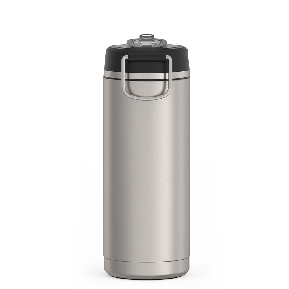 Thermos® 32oz Icon™ water bottle in Sunset Pink — back view showing handle and base