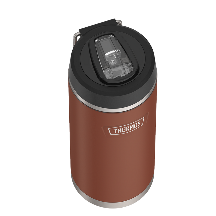 Thermos® 32oz Icon™ water bottle in Sunset Pink — close-up of lid mechanism