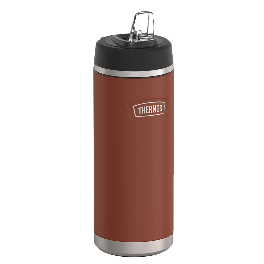 Thermos® 32oz Icon™ water bottle in Sunset Pink — angled view showing full profile