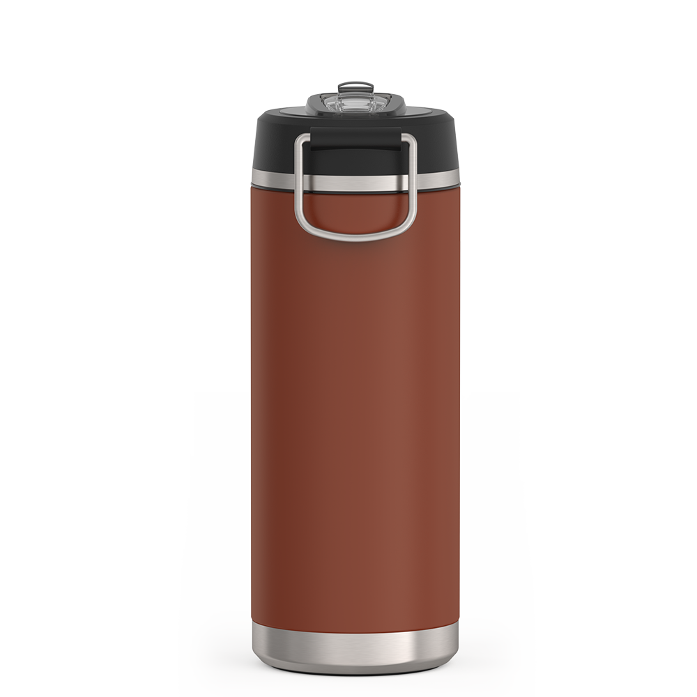Thermos® 32oz Icon™ water bottle in Sunset Pink — back view showing handle and base