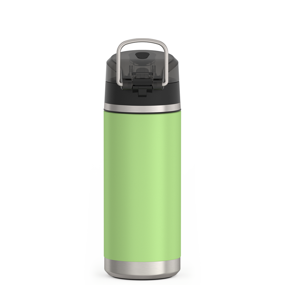 Thermos® 18oz Icon™ water bottle in Hot Pink — back view showing handle and base