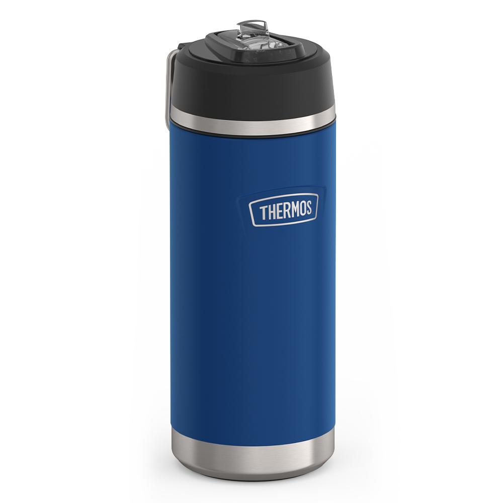 Thermos® 18oz Icon™ water bottle in Granite — angled view showing full profile