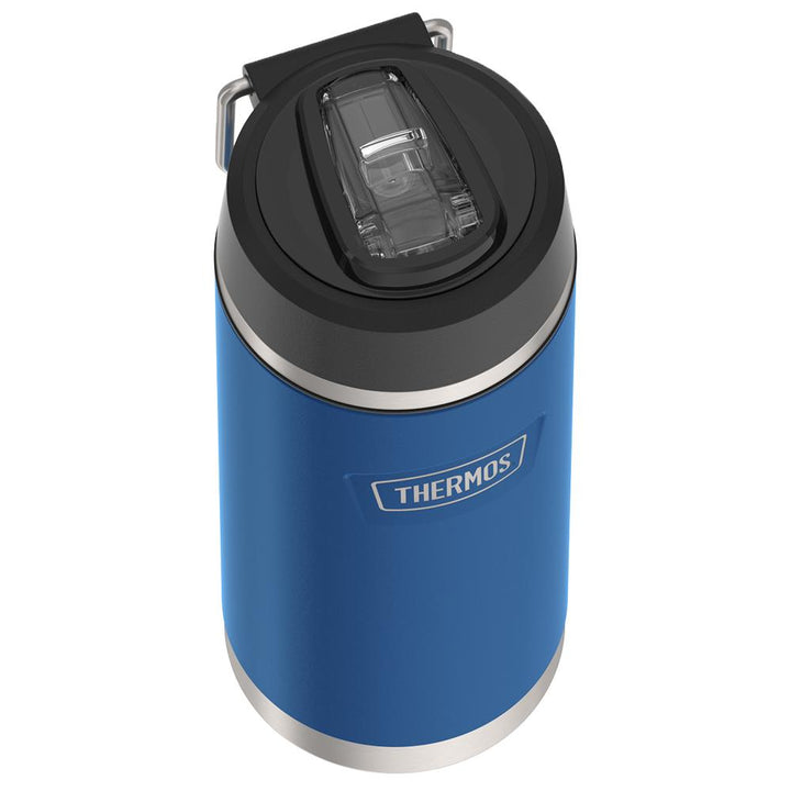 Thermos® 18oz Icon™ water bottle in Granite — close-up of lid mechanism
