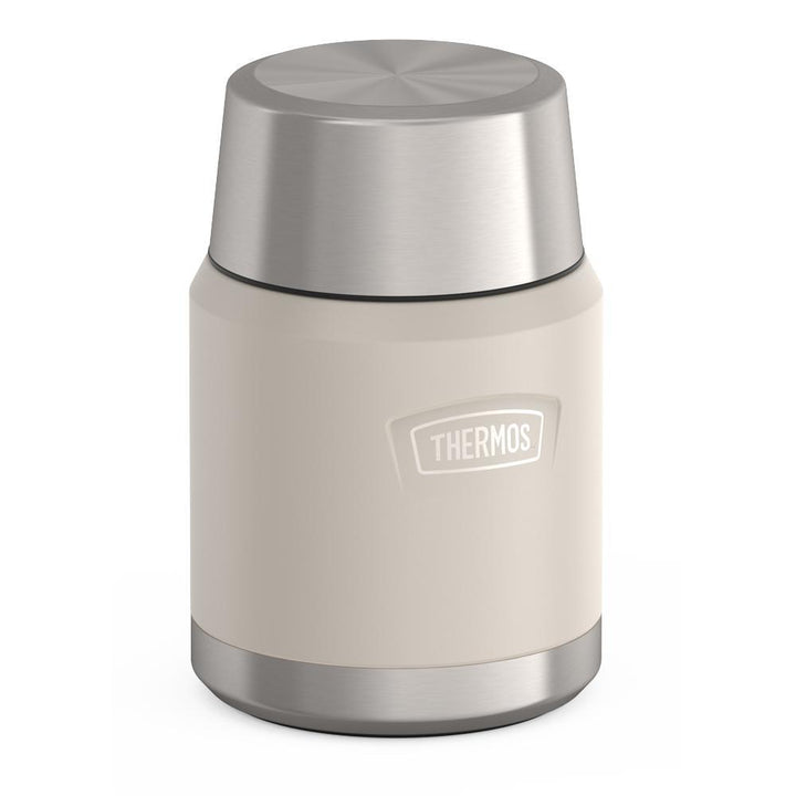 Thermos® 16oz Icon™ food jar in Alpine Green — angled view showing full profile