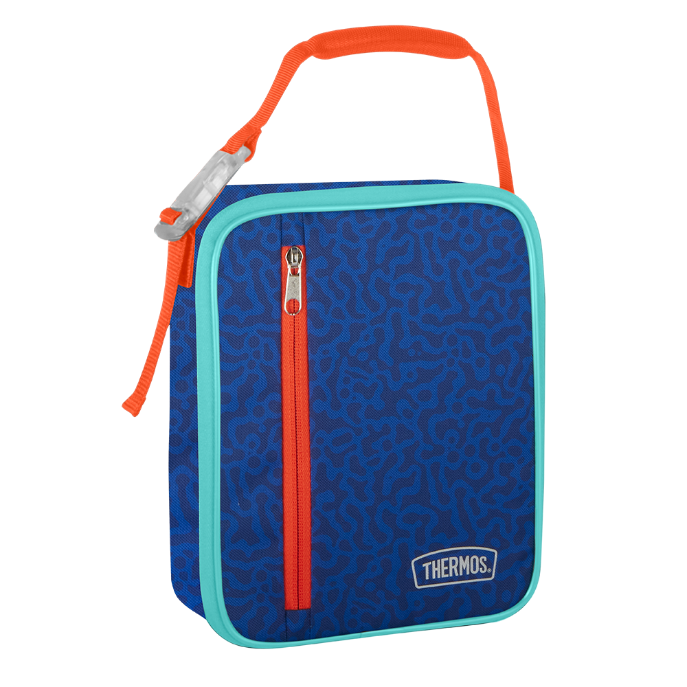 Thermos® lunch box in Teal — angled view showing full profile